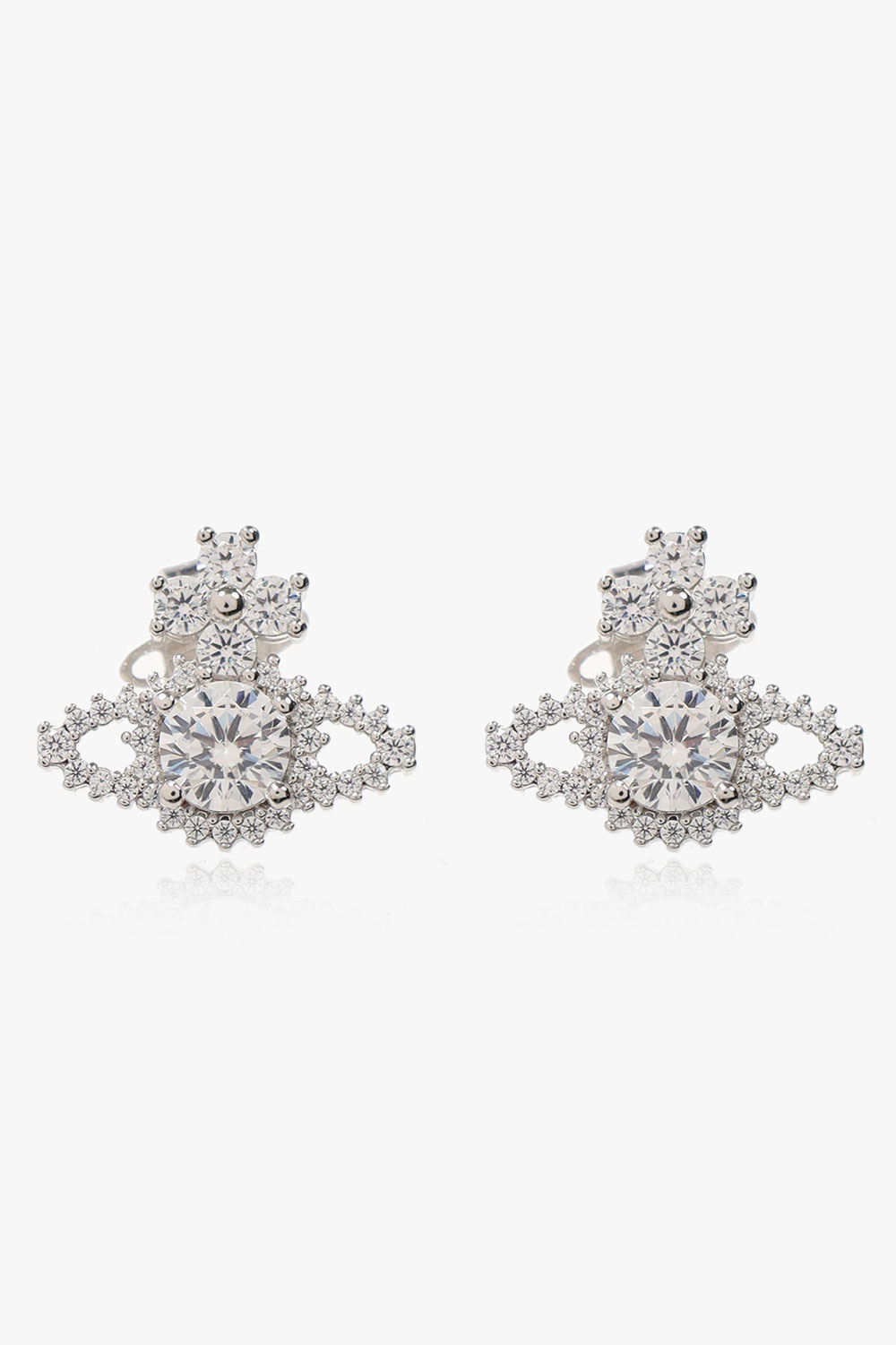 Vivienne westwood valentina silver tone outlet earrings